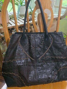 Roberto Pancani Firenze Italian Leather Artisan Tote Bag